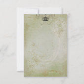 Portrait de Marie Antoinette ~ Invitations / RSVP (Dos)