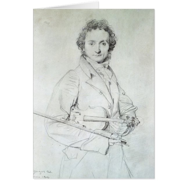 Portrait de Niccolo Paganini 1819 (Devant)