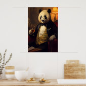 Portrait de Panda Aristocratique, Décoration Mural (Cuisine)