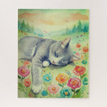 Portrait de Puzzle de Chat