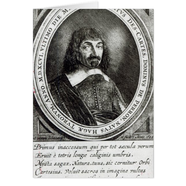 Portrait de Rene Descartes, 1644 (Devant)