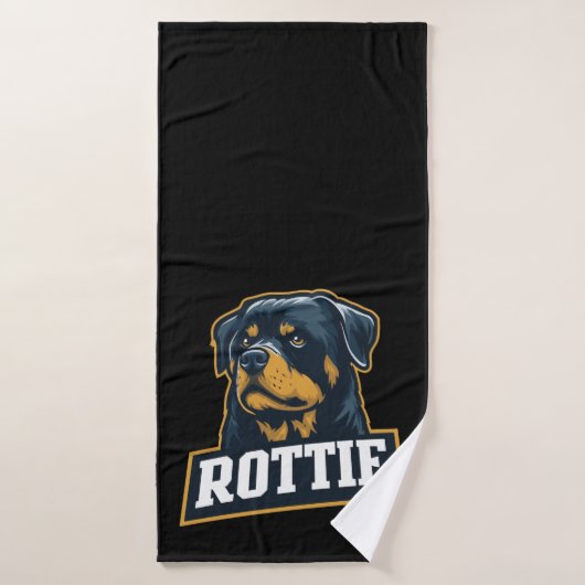 Portrait de Rottie (Serviette de bain)