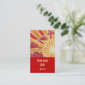 Portrait de rouge de modèle de carte de visite de (Debout devant)