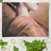 Portrait de serviette de cuisine japonaise (Plié)