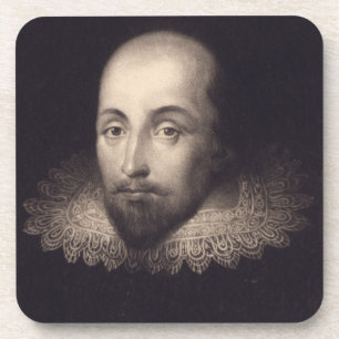 "Portrait de Shakespeare" dessous de verre de lièg