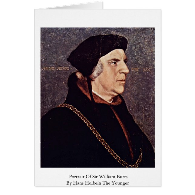 Portrait De Sir William Butts (Devant)