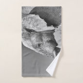 Portrait d'éléphant (Serviette à main)