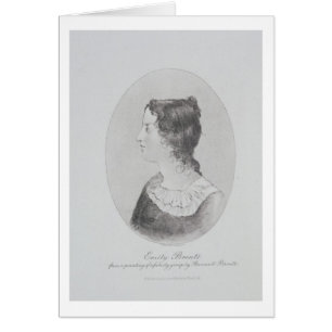 Portrait d'Emily Bronte (1818-48) gravé par Wal