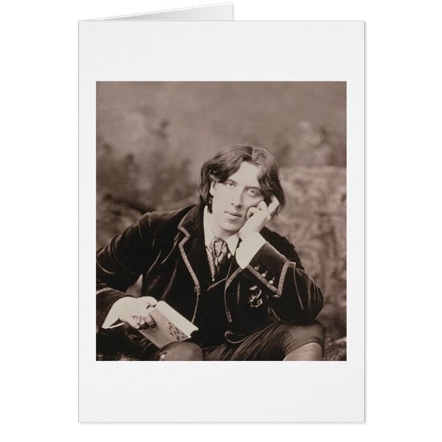 Portrait d'Oscar Wilde (1854-1900), 1882 (b/w pho (Devant)