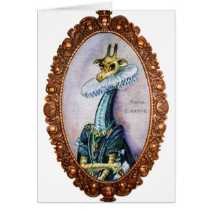 Portrait du baroque de girafe