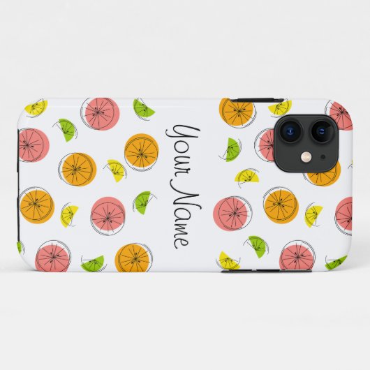 Portrait du coque iphone Citrus Multi 'Name' (Dos (Horizontal))