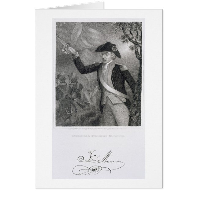Portrait du Général Francis Marion à la bataille o (Devant)