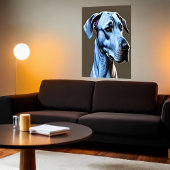 Portrait d'un chien mignon | AI Art Poster