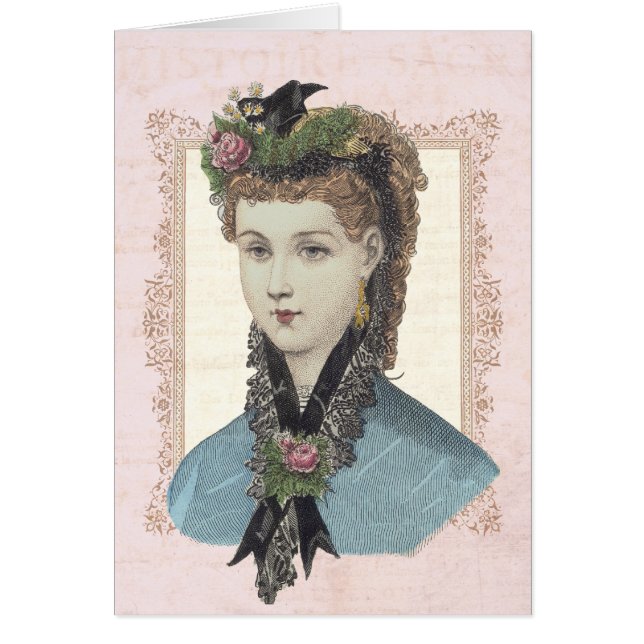 Portrait d'un collage victorien de cru de beauté (Devant)