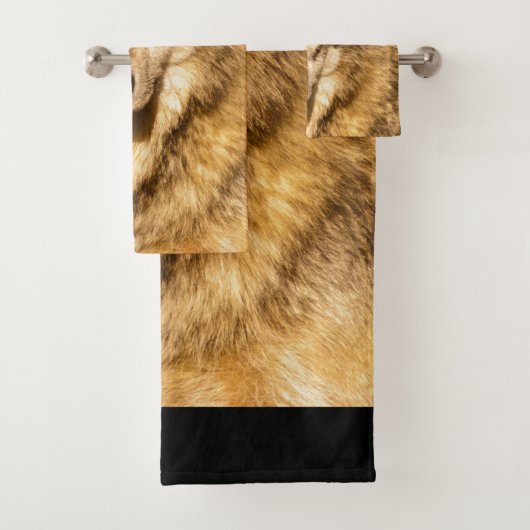 Portrait d'un loup Bath Towel Set (En situation)