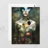 "Portrait d'un rêveur" Imaginaire Carte postale Ar (Devant / Derrière)