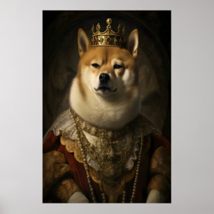 Portrait d'un Shiba Inu aristocratique, Impression