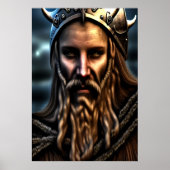 Portrait d'un viking suédois | AI Art Poster (Devant)