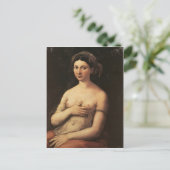 Portrait d'une carte postale de Jeune Femme (Debout devant)