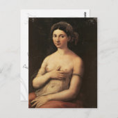 Portrait d'une carte postale de Jeune Femme (Devant / Derrière)