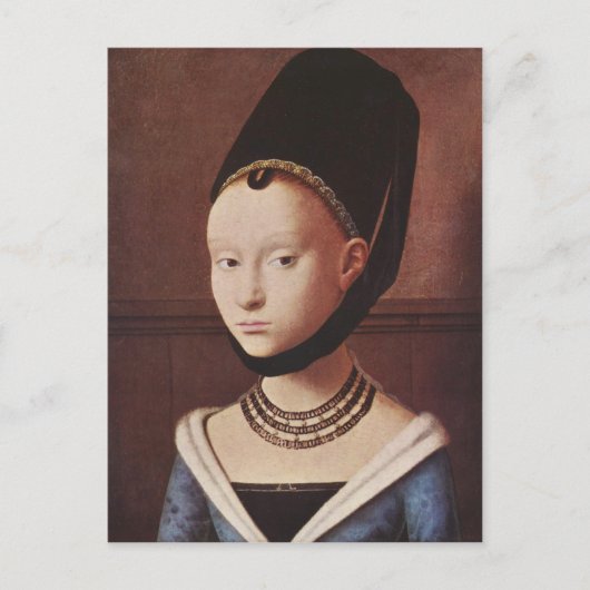 Portrait d'une carte postale de jeune fille (Devant)