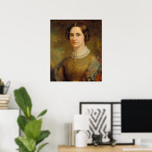 Portrait d'une dame - Poster des Beaux-Arts améric (Bureau à domicile)