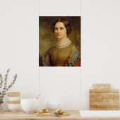 Portrait d'une dame - Poster des Beaux-Arts améric (Cuisine)