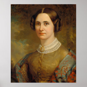 Portrait d'une dame - Poster des Beaux-Arts améric