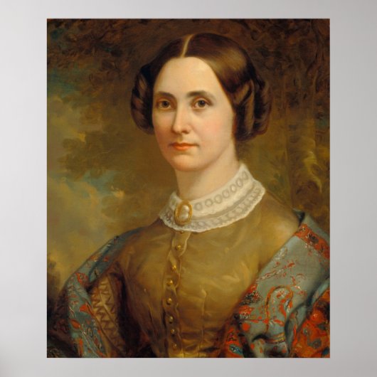 Portrait d'une dame - Poster des Beaux-Arts améric (Devant)