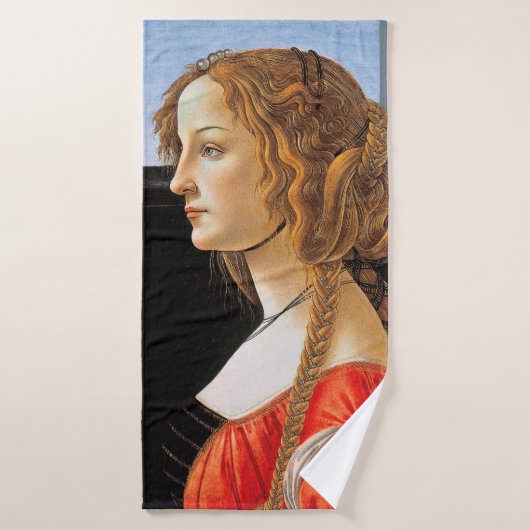 Portrait d'une dame, Sandro Botticelli (Serviette de bain)
