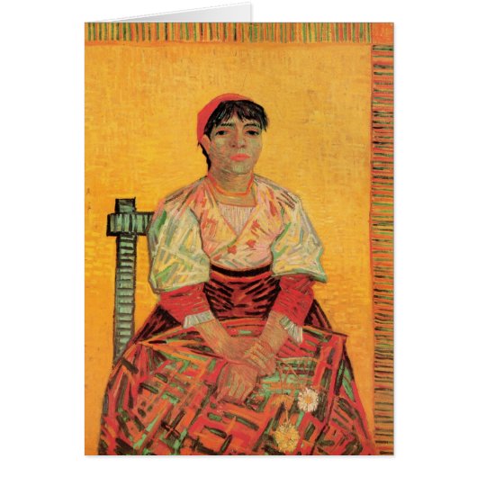 Portrait d'une femme italienne par Vincent van Gog (Devant)