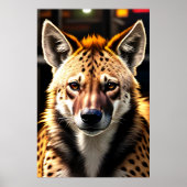 Portrait d'une Hyena | AI Art Poster (Devant)