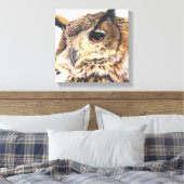 Portrait d'une toile de hibou de l'aigle (Insitu(Chambre))