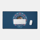 Portrait familial personnalisé Blue Festive Mandal (Clavier et souris)