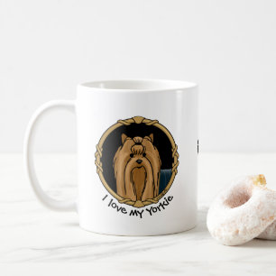 Portrait Fancy Lijst Yorkshire Terrier (Yorkie) Koffiemok