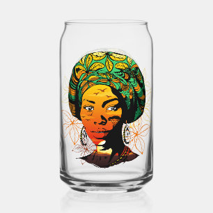 Portrait féminin africain avec coucher de soleil
