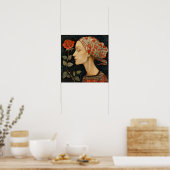 Portrait femme Art déco (Cuisine)