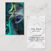 Portrait Femme Carte de visite de photographie fém (Devant / Derrière)