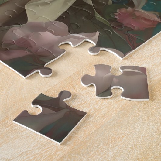 Portrait Femme dans Art Nouveau Jigsaw Puzzle (Côté)