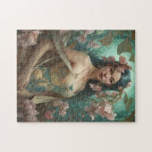 Portrait Femme dans Art Nouveau Jigsaw Puzzle (Horizontal)