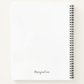 Portrait femme dessin carnet modifiable (Dos)