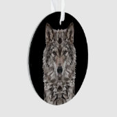 Portrait géométrique Wolf Lone (devant)