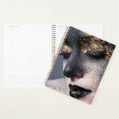 Portrait Gold Black Artistic Makeup Luxury Beauty (Devant avec enveloppe)