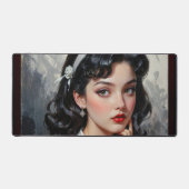 Portrait inspiré par Retro d'une jeune femme réflé (Recto)