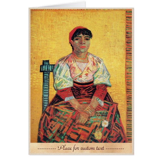 Portrait italien de femme peignant Vincent van (Devant)