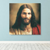 Portrait Jésus Christ sur toile 24x24 (Insitu (Plancher de Bois))