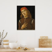 Portrait Jeunesse - Sandro Botticelli Poster d'Art (Cuisine)