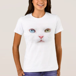 Portrait Katze mit zweifarbigen Augen odd eyed T-shirt