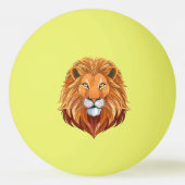Portrait lion head front view pingpongballen (Achterkant)
