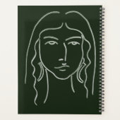 Portrait malachite avec cheveux longs (Dos)